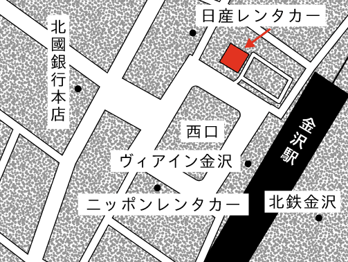 石川県金沢駅西口観光バス集合場所