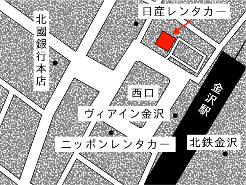 石川県金沢駅西口観光バス集合場所