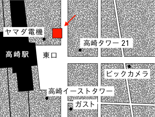 群馬県高崎駅ヤマダ電機前